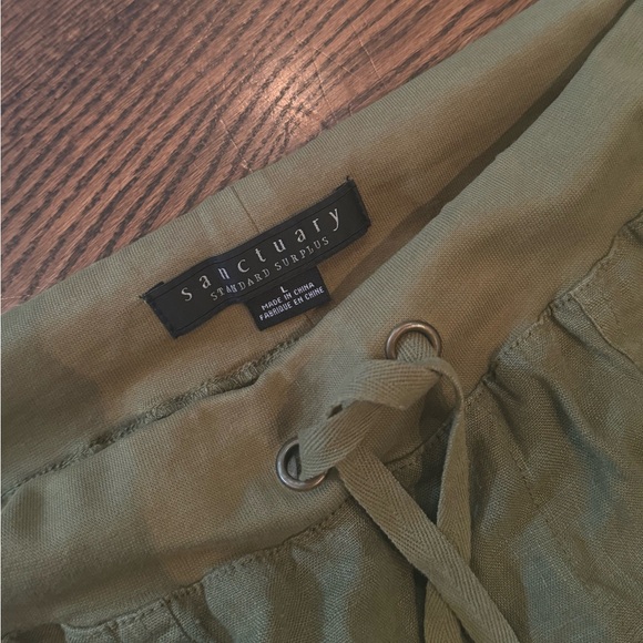 Sanctuary green linen pants - Picture 3 of 3